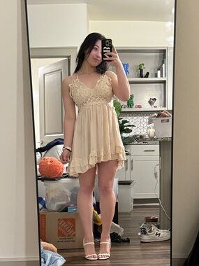 Ocean Drive Dress - Light Beige